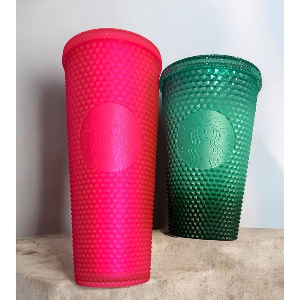 Lot Of 2 Starbucks Studded Cups